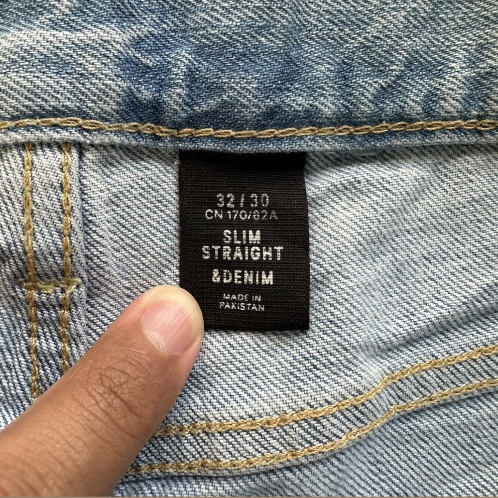 H&M Light Blue Distressed Jeans - Picture 10 of 16